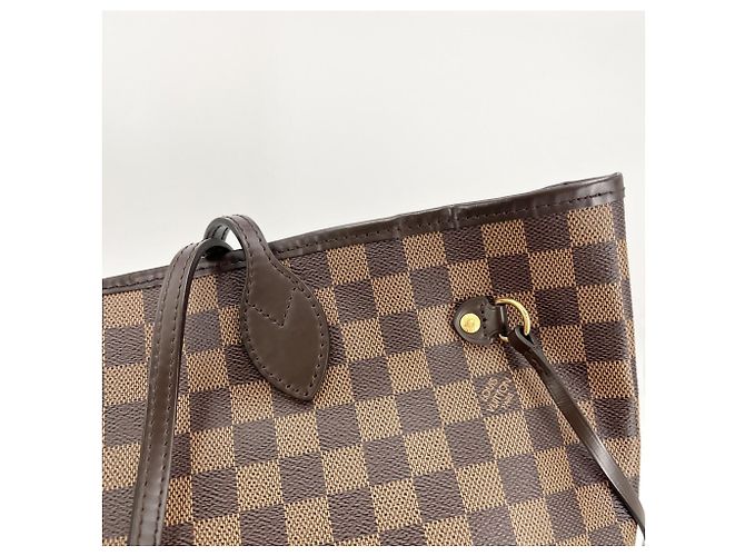 Borsa Tote Louis Vuitton Neverfull MM Marrone Damier ebene - vista 10