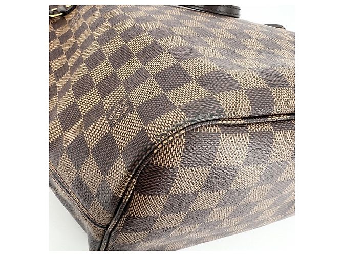Borsa Tote Louis Vuitton Neverfull MM Marrone Damier ebene - vista 13