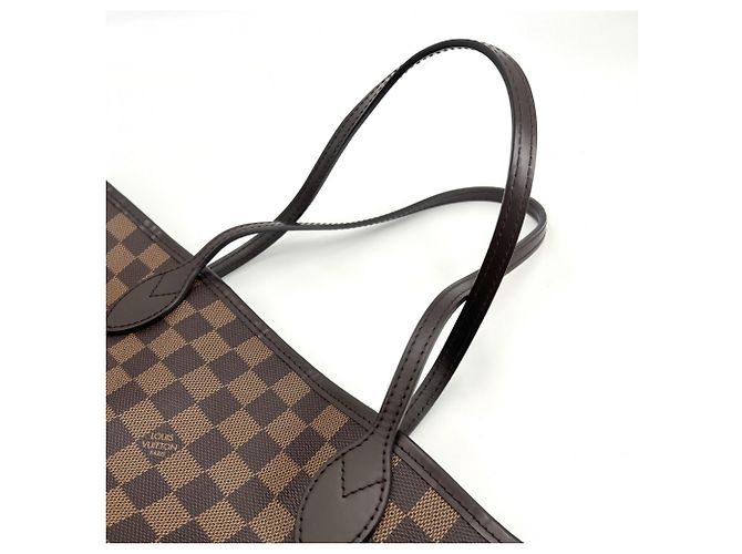 Borsa Tote Louis Vuitton Neverfull MM Marrone Damier ebene - vista 6