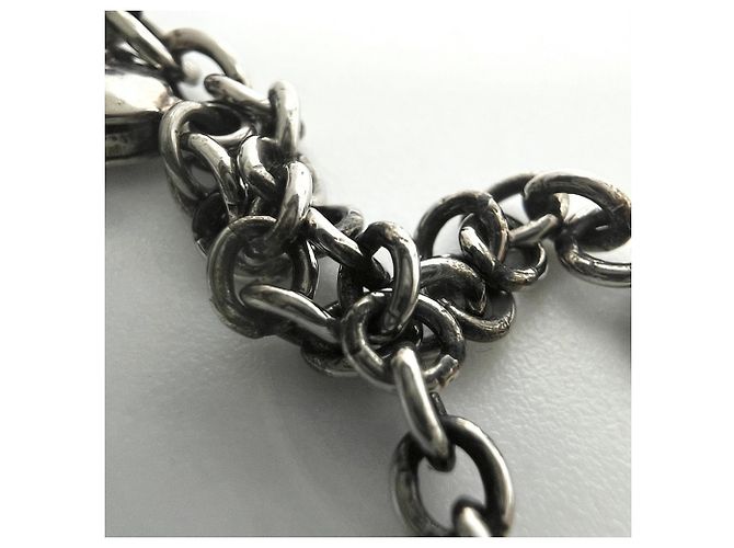 Collana vintage Louis Vuitton in argento con pendente a forma di serpente - vista 7
