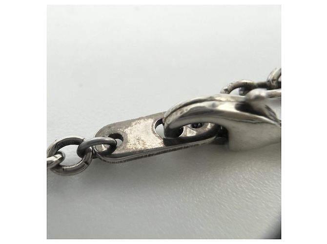 Collana vintage Louis Vuitton in argento con pendente a forma di serpente - vista 8