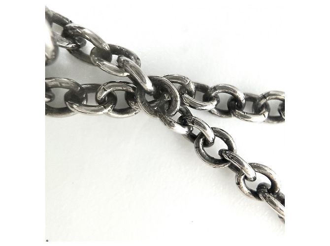 Collana vintage Louis Vuitton in argento con pendente a forma di serpente - vista 9