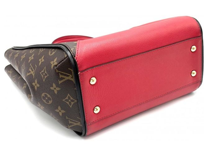 Borsa Tote Louis Vuitton Monogram Kimono MM Marrone Rosso Fuschia Monogramma - vista 3