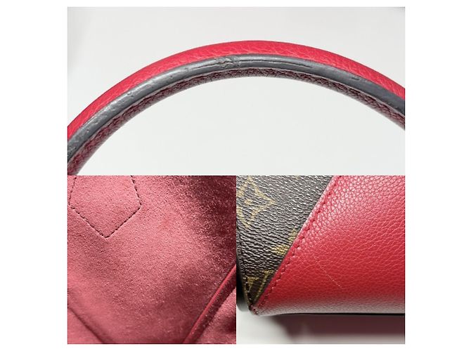 Borsa Tote Louis Vuitton Monogram Kimono MM Marrone Rosso Fuschia Monogramma - vista 8