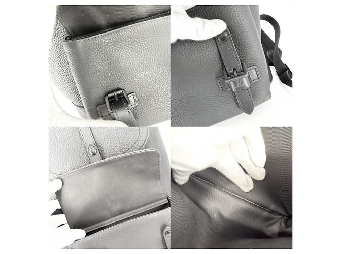 Zaino Louis Vuitton Christopher Slim da uomo Nero - vista 8