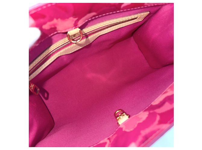 Borsa Louis Vuitton Monogram Vernis Catalina BB Rosa - vista 4