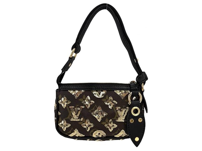 Borsa Louis Vuitton Monogram Eclipse Marrone Nero - vista 2