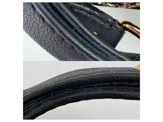 Borsa Louis Vuitton Monogram Eclipse Marrone Nero - vista 7