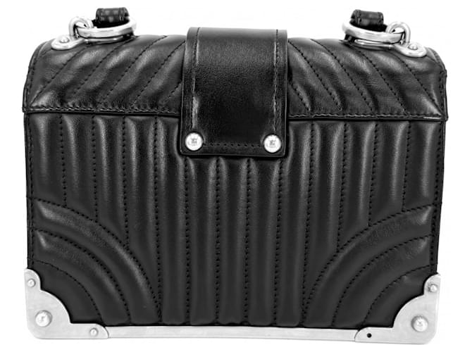 Borsa a tracolla Prada Cahier Diagram Nero - vista 2