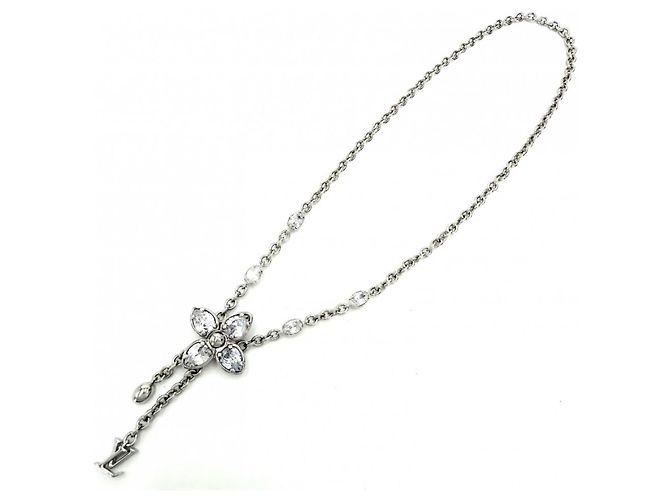 Collana Louis Vuitton Monogram Flower Argento - vista 5