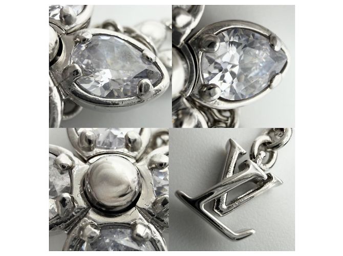 Collana Louis Vuitton Monogram Flower Argento - vista 7