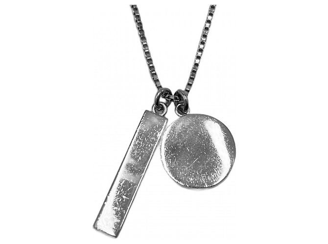 Collana con pendente Louis Vuitton Monogram Play Argento - vista 2