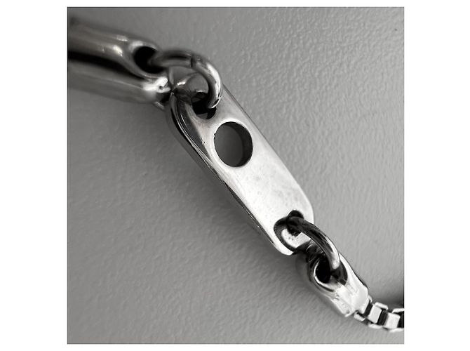 Collana con pendente Louis Vuitton Monogram Play Argento - vista 6