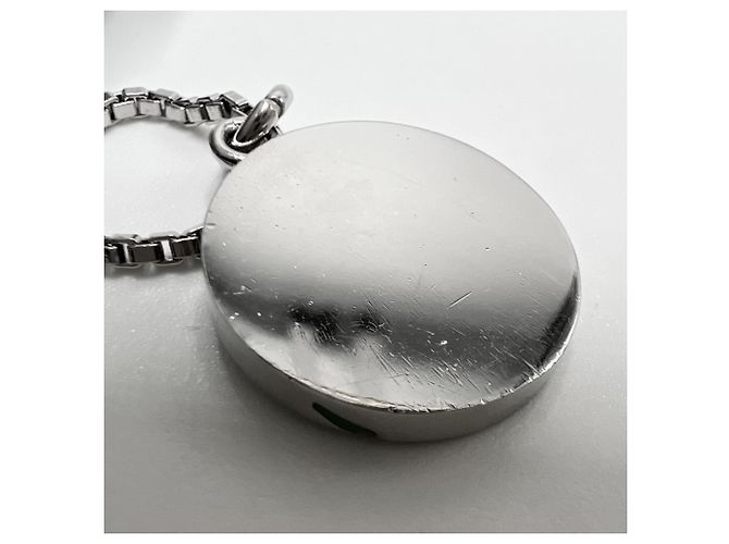 Collana con pendente Louis Vuitton Monogram Play Argento - vista 7