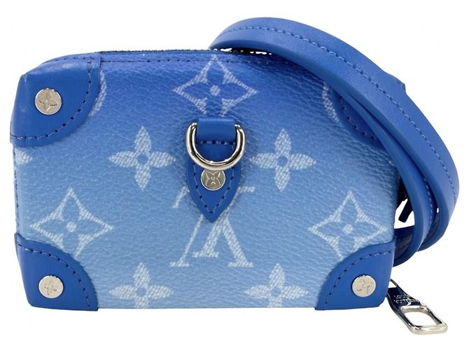 Portafoglio Monogram Louis Vuitton in blu - vista 2
