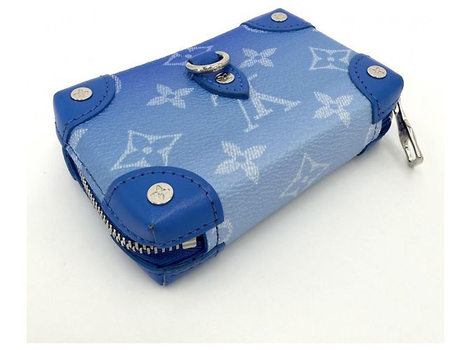 Portafoglio Monogram Louis Vuitton in blu - vista 3