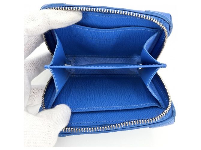 Portafoglio Monogram Louis Vuitton in blu - vista 4