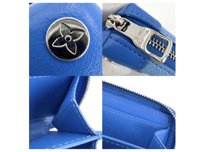 Portafoglio Monogram Louis Vuitton in blu - vista 6