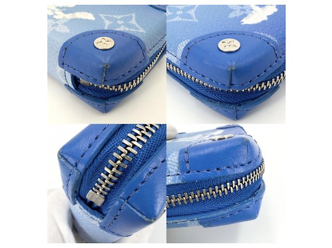 Portafoglio Monogram Louis Vuitton in blu - vista 7