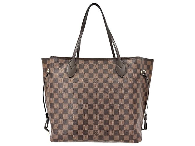 Borsa Tote Louis Vuitton Neverfull MM Marrone - vista 2