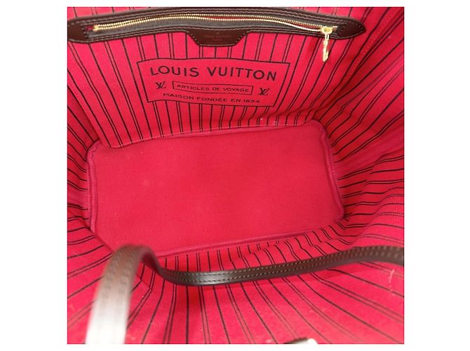Borsa Tote Louis Vuitton Neverfull MM Marrone - vista 4
