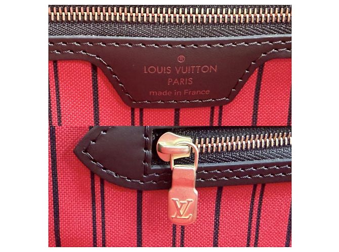 Borsa Tote Louis Vuitton Neverfull MM Marrone - vista 5
