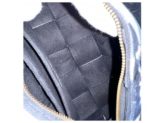 Borsa a tracolla Bottega Veneta Women's Maxi Intrecciato Small Brick Cassette Bianco Blu navy - vista 4