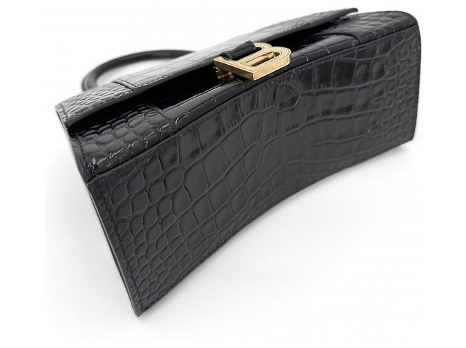 Borsa Hourglass Small da donna Balenciaga Nero - vista 3