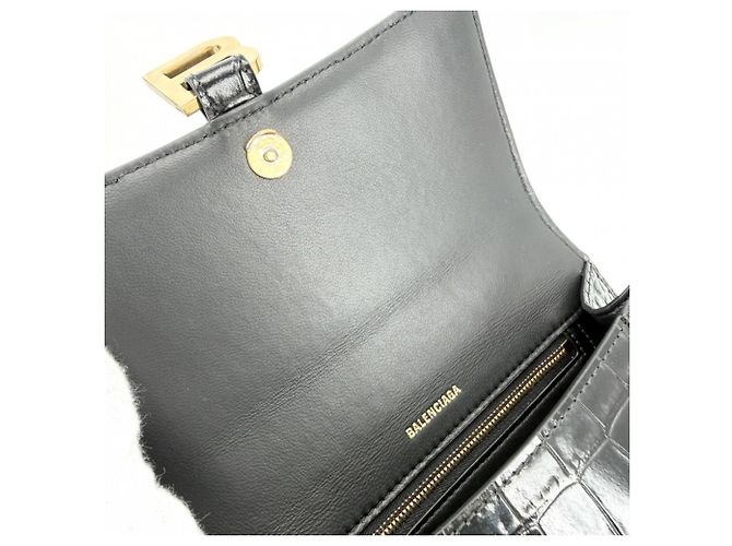 Borsa Hourglass Small da donna Balenciaga Nero - vista 6