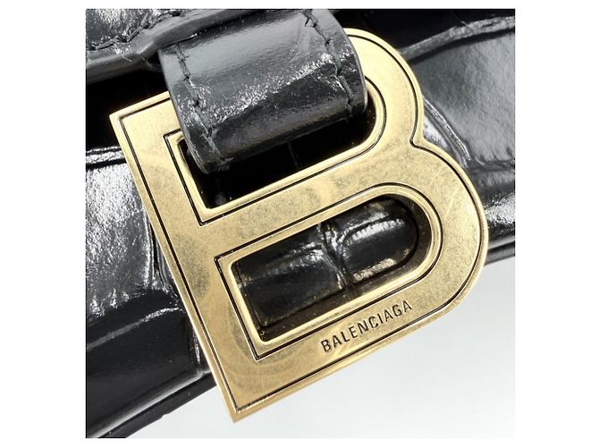 Borsa Hourglass Small da donna Balenciaga Nero - vista 8