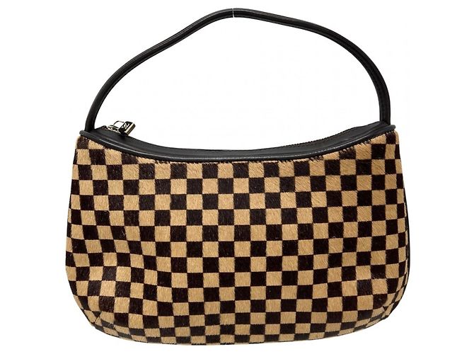 Mini borsa Louis Vuitton Damier Sauvage Tiger Marrone - vista 2
