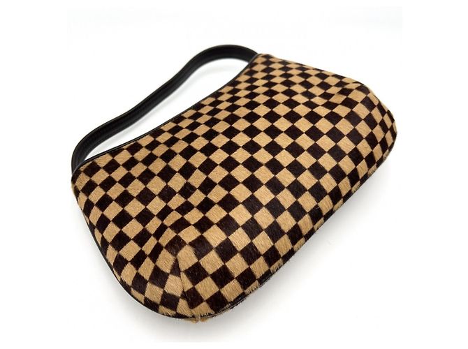 Mini borsa Louis Vuitton Damier Sauvage Tiger Marrone - vista 3