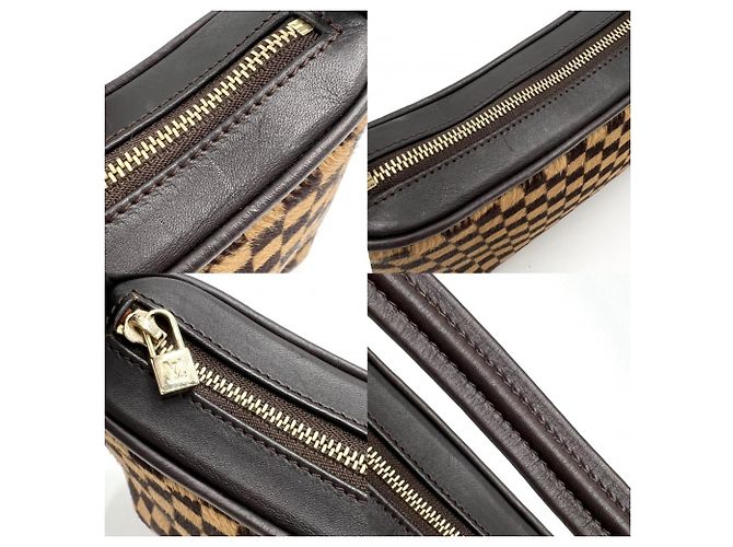 Mini borsa Louis Vuitton Damier Sauvage Tiger Marrone - vista 7