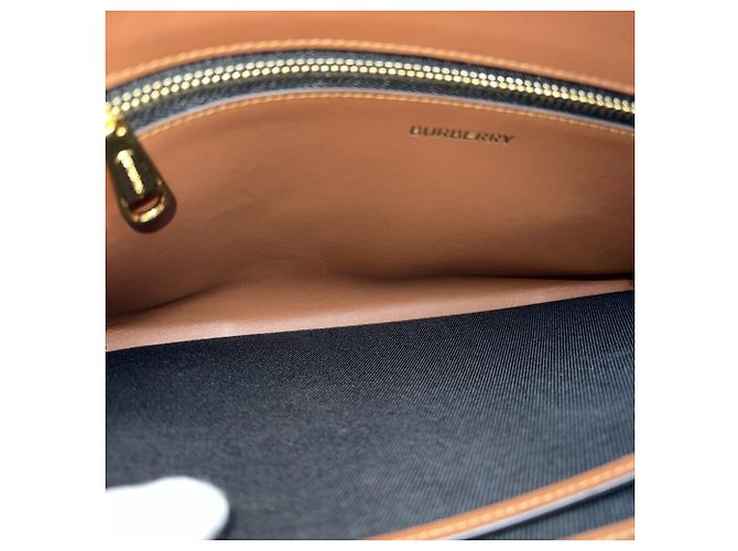 Clutch da uomo Burberry Marrone Beige - vista 4