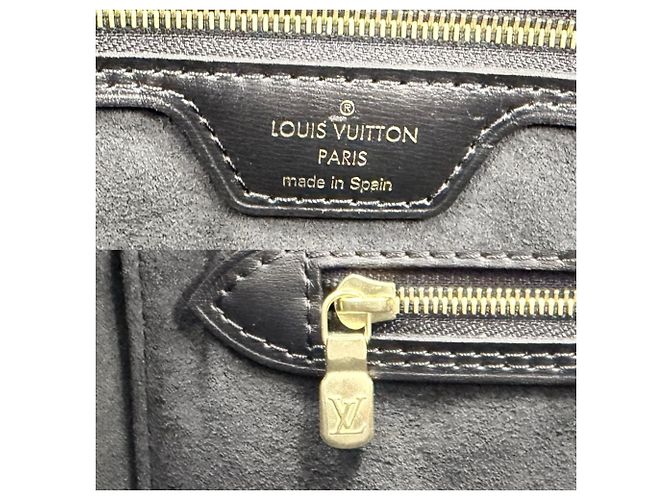 Borsa Tote Louis Vuitton Neverfull MM Nero - vista 5