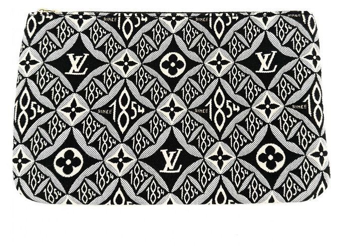 Borsa Tote Louis Vuitton Neverfull MM Nero - vista 8