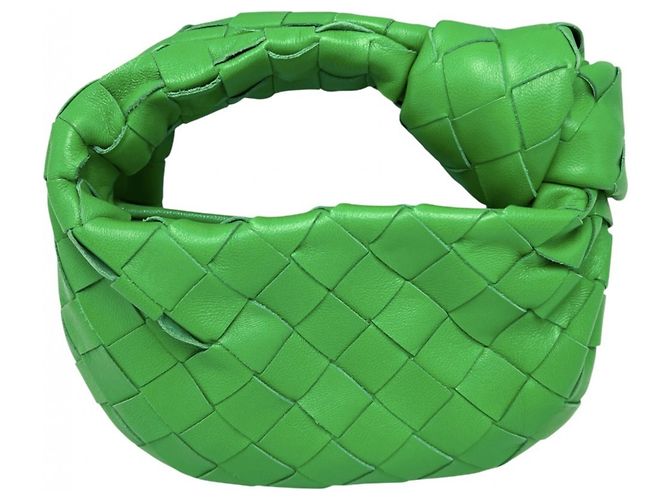 Borsa Bottega Veneta Intrecciato Candy Jodie Mini Verde - vista 2