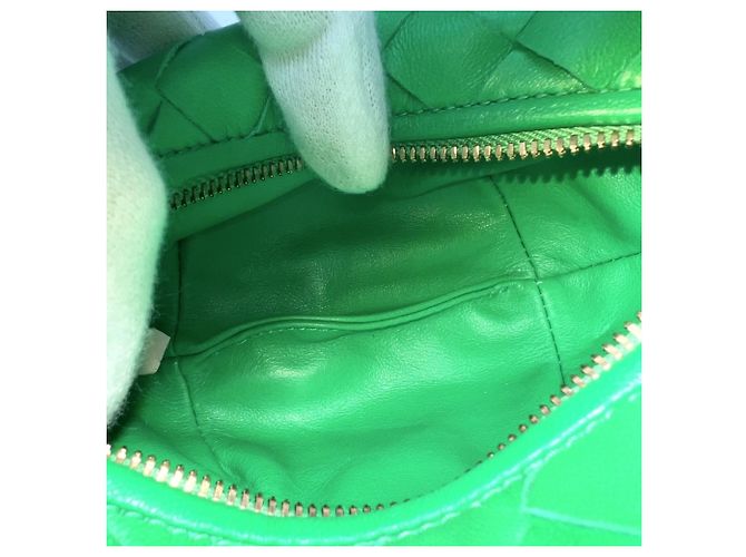 Borsa Bottega Veneta Intrecciato Candy Jodie Mini Verde - vista 4