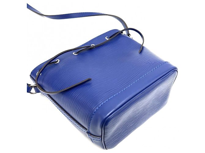 Borsa a tracolla Louis Vuitton Epi Nano Noe Mini Blu - vista 3