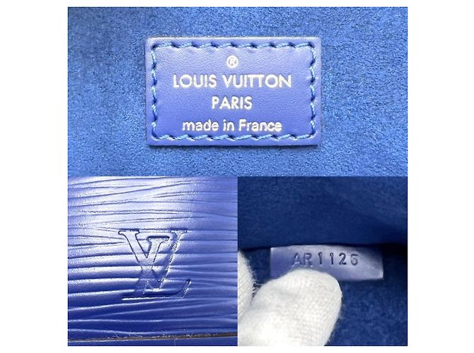 Borsa a tracolla Louis Vuitton Epi Nano Noe Mini Blu - vista 5