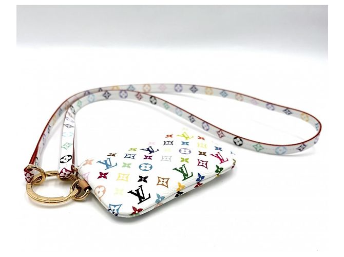 Louis Vuitton Monogram Multicolore Keychain Pouch White Multiple colors - view 3