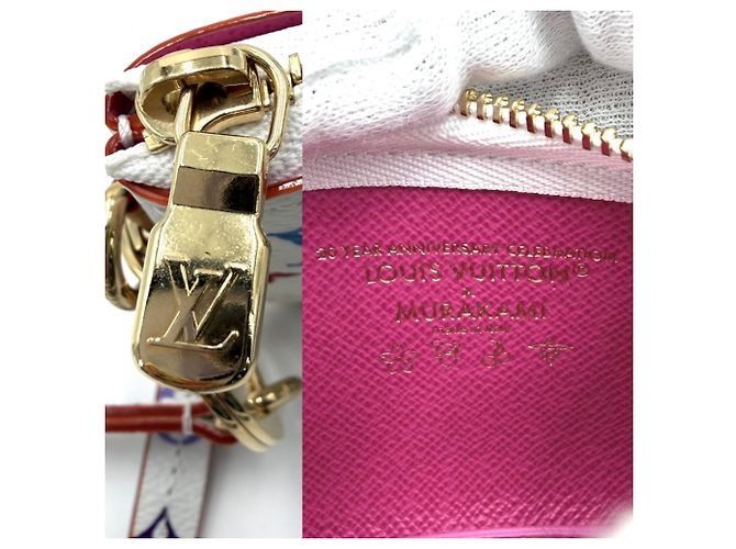 Louis Vuitton Monogram Multicolore Keychain Pouch White Multiple colors - view 5