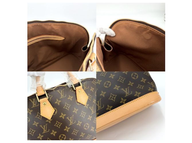 Borsa Louis Vuitton Alma PM Marrone - vista 6