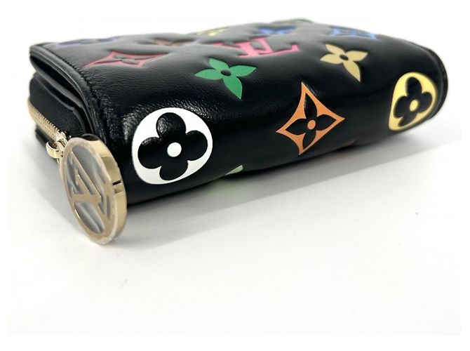 Portafoglio bi-fold Louis Vuitton da donna Nero Multicolore - vista 3