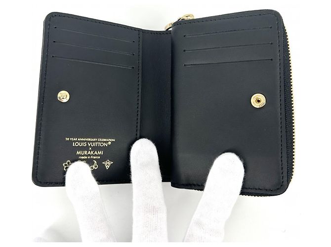 Portafoglio bi-fold Louis Vuitton da donna Nero Multicolore - vista 4