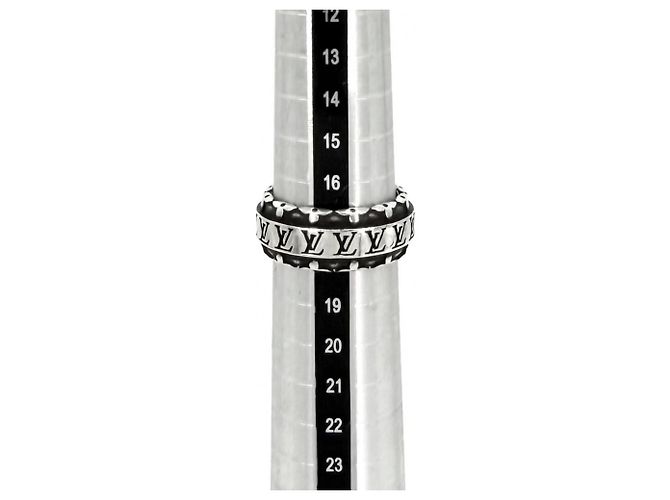Anello accessorio LV Drift da uomo Louis Vuitton Argento - vista 4