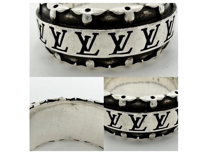 Anello accessorio LV Drift da uomo Louis Vuitton Argento - vista 5