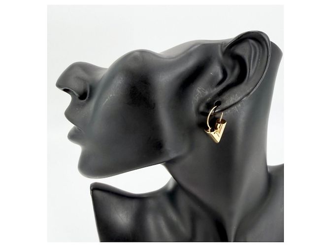 Orecchini a cerchio Essential V Louis Vuitton D'oro - vista 2
