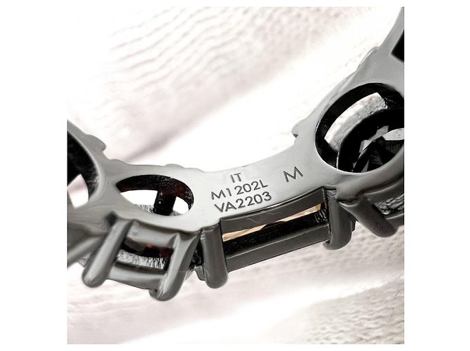 Anello a fascia da uomo Louis Vuitton Nero Arancione - vista 3
