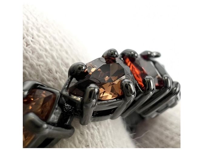 Anello a fascia da uomo Louis Vuitton Nero Arancione - vista 5